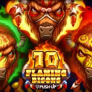 10 Flaming Bisons slot game
