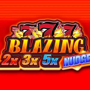 Blazing 777 2x 3x 5x Nudge slot game artwork